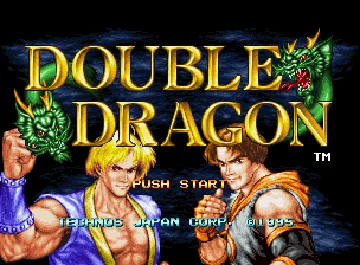 Double Dragon (Neo-Geo) screen shot title